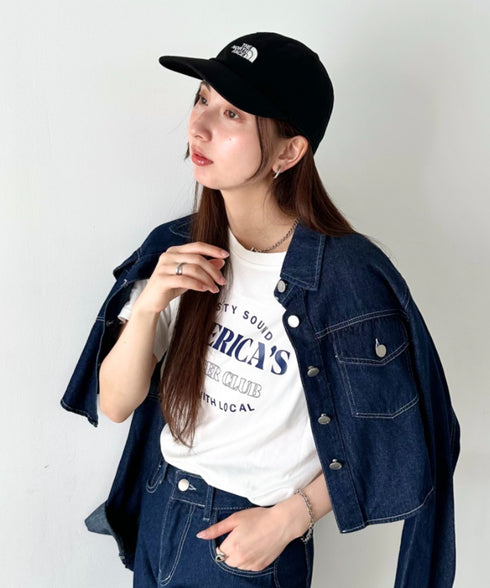 【】THE NORTH FACE(ザ・ノースフェイス)/コットン ワンポイント ロゴ刺繍 キャップ 帽子/TNF LOGO SOFT CAP | IM5262009 | ブラック