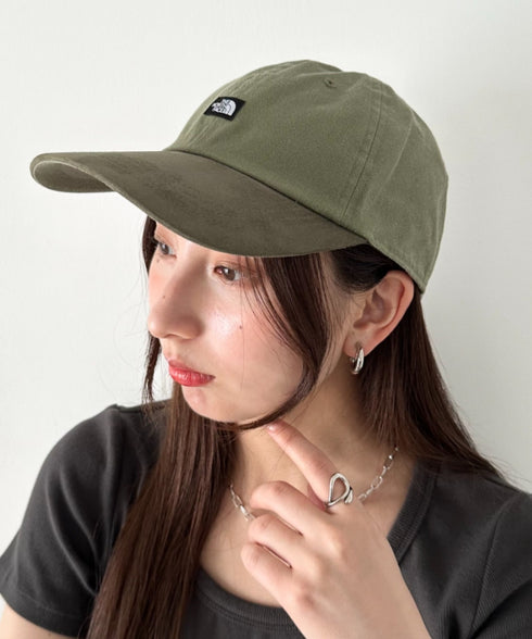 【】THE NORTH FACE(ザ・ノースフェイス)/コットン ワンポイント キャップ 配色 帽子/TNF MINI LOGO BALL CAP | IM5262010 | カーキ