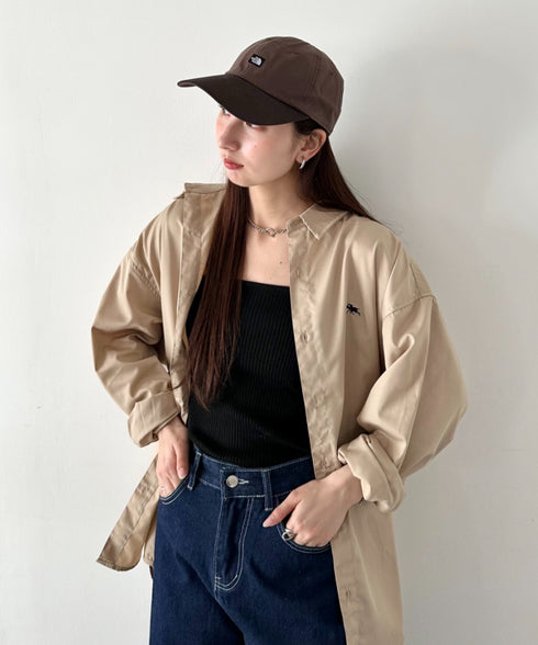 【】THE NORTH FACE(ザ・ノースフェイス)/コットン ワンポイント キャップ 配色 帽子/TNF MINI LOGO BALL CAP | IM5262010 | ブラウン