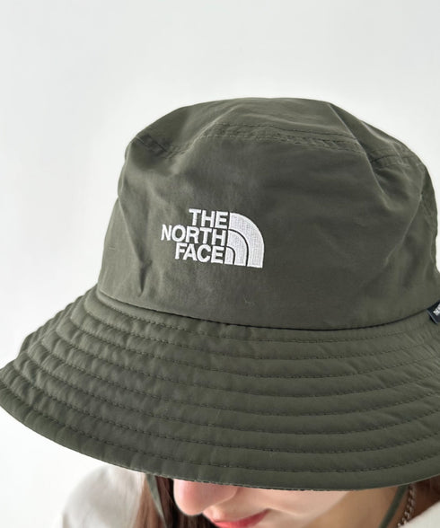 【】THE NORTH FACE(ザ・ノースフェイス)/吸湿速乾 冷感素材 ナイロンバケットハット サファリハット アドベンチャーハット ロゴ刺繍/TNF LIGHT BUCKET HAT | IM5262011 | カーキ