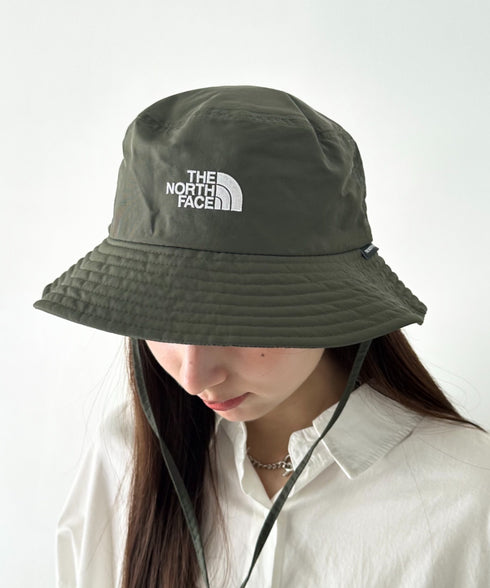 【】THE NORTH FACE(ザ・ノースフェイス)/吸湿速乾 冷感素材 ナイロンバケットハット サファリハット アドベンチャーハット ロゴ刺繍/TNF LIGHT BUCKET HAT | IM5262011 | カーキ