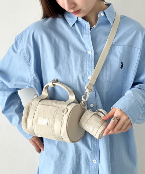 【】THE NORTH FACE(ザ・ノースフェイス)/軽量 ショルダー ロゴプリント ブリーズ ロール クロス バッグ/BREEZE ROLL CROSS BAG | IM1262012 | ホワイト