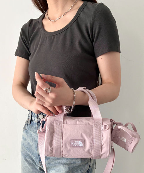 【】THE NORTH FACE(ザ・ノースフェイス)/軽量 ショルダー ロゴプリント ブリーズ ロール クロス バッグ/BREEZE ROLL CROSS BAG | IM1262012 | ピンク