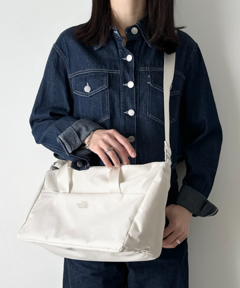 【】THE NORTH FACE(ザ・ノースフェイス)/軽量 2WAY エスピーダッフルバックスモール ロゴプリント /SP DUFFLE BAG S | IM1262014 | サンドベージュ