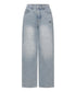 MUCENT(ムセント)/バック レタリング ワイド デニムパンツ/NOVA BACK LETTERING WIDE DENIM PANTS | AT2262017 | ライトブルー