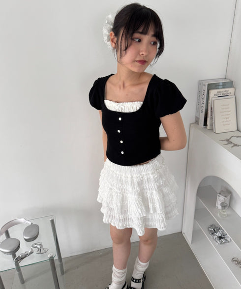 ホイップレースフリルミニスカパン | LO2265060 | ホワイト