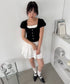 ホイップレースフリルミニスカパン | LO2265060 | ホワイト