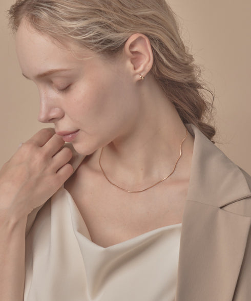 シンプルスネークチェーンネックレス1mm / simple snake necklace | SW4265083 | ゴールド
