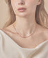 シンプルスネークチェーンネックレス1mm / simple snake necklace | SW4265083 | ピンク
