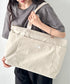 【】THE NORTH FACE(ザ・ノースフェイス)/PC A4収納可 大容量 トートバッグ ロゴプリント / LINDEN TOTE BAG | IM1262021 | クリーム