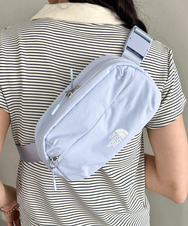 【】THE NORTH FACE(ザ・ノースフェイス)/ボディバッグ ウエストポーチ ヒップサック ロゴプリント/LINDEN HIP SACK | IM1262022 | ライトブルー