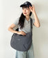 【】THE NORTH FACE(ザ・ノースフェイス)/2WAY ロゴプリント ショルダーバッグ ホーボーバッグ/LINDEN HOBO CROSSBODY | IM1262023 | チャコールグレー