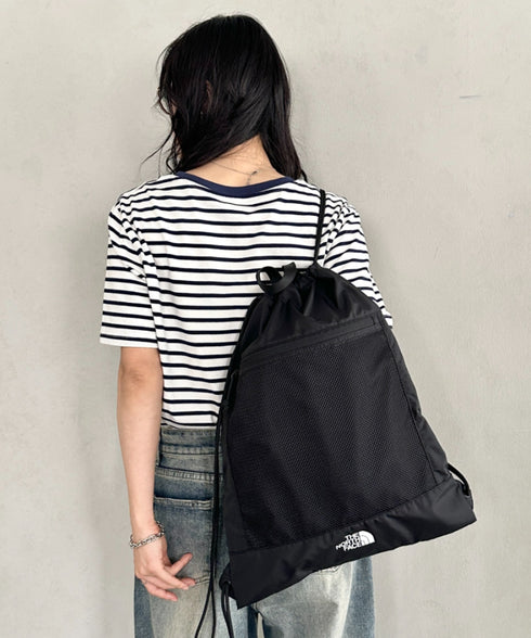 【】THE NORTH FACE(ザ・ノースフェイス)/ナップサック サブバッグ メッシュ シューズバッグ ロゴプリント/STANDARD MULTI BAG | IM1262025 | ブラック