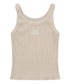 MUCENT(ムセント)/バック ディティール スリーブレス アメスリ タンクトップ/BACK DETAIL SIGNATURE SLEEVELESS | AT2262042 | ベージュ
