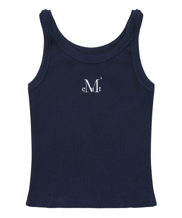 MUCENT(ムセント)/バック ディティール スリーブレス アメスリ タンクトップ/BACK DETAIL SIGNATURE SLEEVELESS | AT2262042 | ネイビー