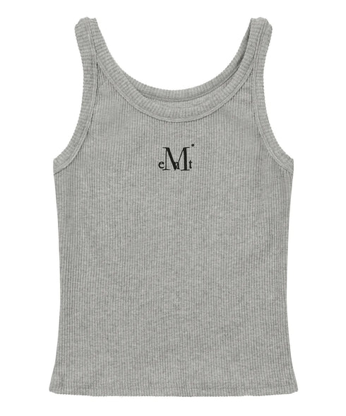 MUCENT(ムセント)/バック ディティール スリーブレス アメスリ タンクトップ/BACK DETAIL SIGNATURE SLEEVELESS | AT2262042 | グレー