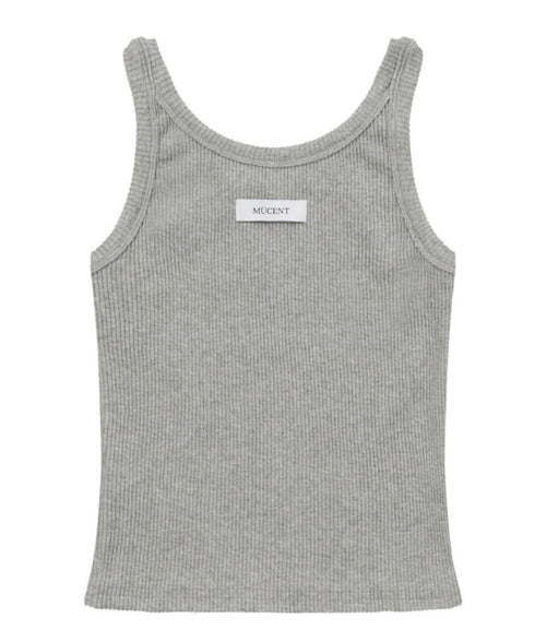 MUCENT(ムセント)/バック ディティール スリーブレス アメスリ タンクトップ/BACK DETAIL SIGNATURE SLEEVELESS | AT2262042 | グレー