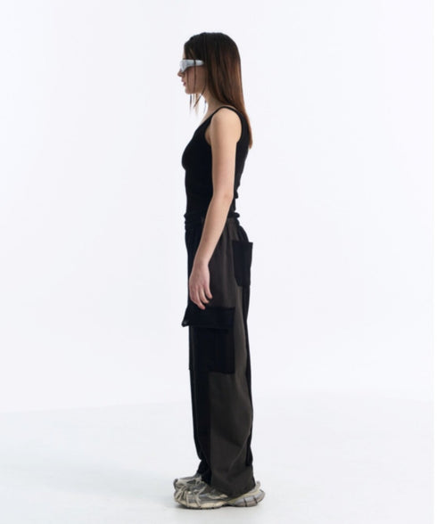 MUCENT(ムセント)/バック ディティール スリーブレス アメスリ タンクトップ/BACK DETAIL SIGNATURE SLEEVELESS | AT2262042 | ブラック
