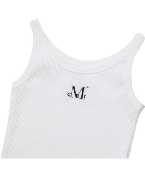 MUCENT(ムセント)/バック ディティール スリーブレス アメスリ タンクトップ/BACK DETAIL SIGNATURE SLEEVELESS | AT2262042 | ホワイト