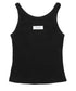 MUCENT(ムセント)/バック ディティール スリーブレス アメスリ タンクトップ/BACK DETAIL SIGNATURE SLEEVELESS | AT2262042 | ブラック