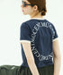 MUCENT(ムセント)/バックロゴ 配色 リングカラー クロップド 半袖 Tシャツ/RINGER HALF T | AT2262043 | ネイビー