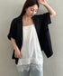 サテン裾レース レイヤードキャミソール | MD2262044 | ホワイト