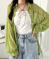 キャミ付き長袖シアーシャツ | CL2265039 | グリーン