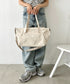 【】THE NORTH FACE(ザ・ノースフェイス)/2WAY 大容量 PC収納可 ショルダー トラベル ダッフルバッグ ロゴプリント/LINDEN DUFFLE BAG S | IM1262063 | クリーム
