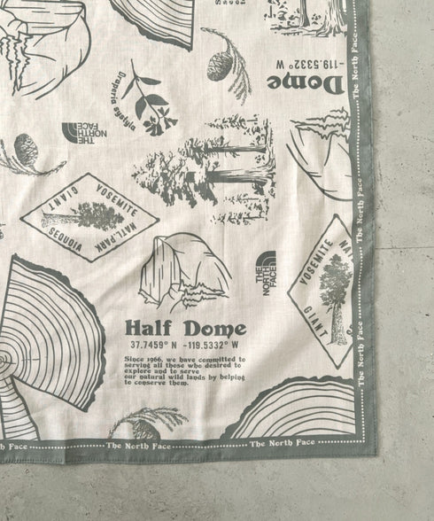 THE NORTH FACE(ザ・ノースフェイス)/コットン プリント バンダナ スカーフ/BANDANA_PINE CONE | IM6262065 | サンドベージュ