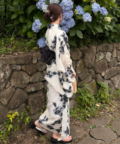 浴衣2点セット(浴衣/帯)選べる6柄♪1枚仕立てで着付け楽々 1人で着られる(浴衣/帯)■動画あり | MD2262041 | その他5