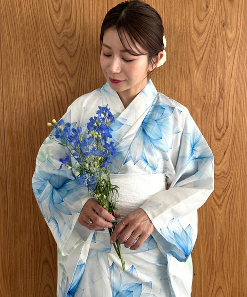 浴衣2点セット(浴衣/帯)選べる6柄♪1枚仕立てで着付け楽々 1人で着られる(浴衣/帯)■動画あり | MD2262041 | その他1