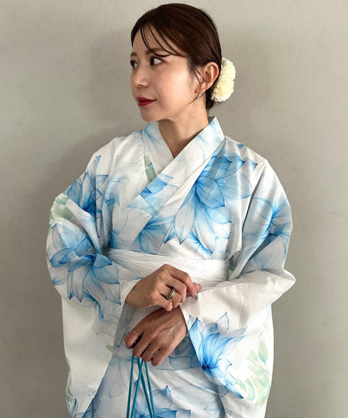 浴衣2点セット(浴衣/帯)選べる6柄♪1枚仕立てで着付け楽々 1人で着られる(浴衣/帯)■動画あり | MD2262041 | その他1