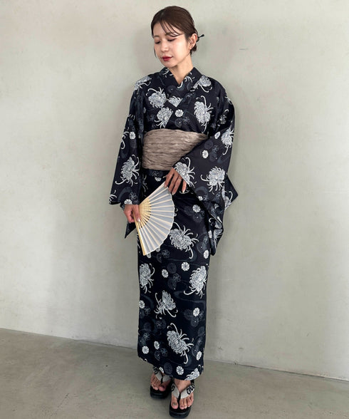 浴衣2点セット(浴衣/帯)選べる6柄♪1枚仕立てで着付け楽々 1人で着られる(浴衣/帯)■動画あり | MD2262041 | その他2
