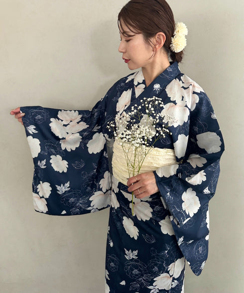 浴衣2点セット(浴衣/帯)選べる6柄♪1枚仕立てで着付け楽々 1人で着られる(浴衣/帯)■動画あり | MD2262041 | その他3