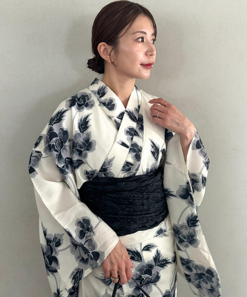 浴衣2点セット(浴衣/帯)選べる6柄♪1枚仕立てで着付け楽々 1人で着られる(浴衣/帯)■動画あり | MD2262041 | その他5
