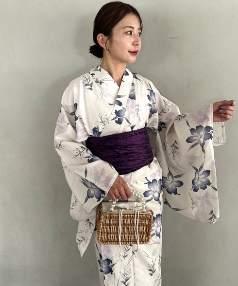 浴衣2点セット(浴衣/帯)選べる6柄♪1枚仕立てで着付け楽々 1人で着られる(浴衣/帯)■動画あり | MD2262041 | その他6