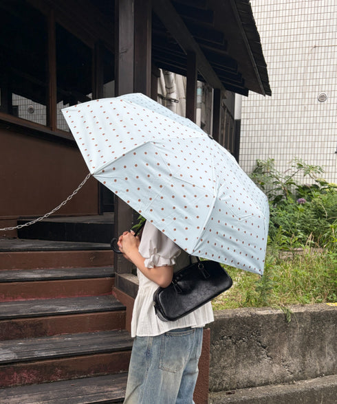 7色展開【晴雨兼用】ドット折り畳み傘 | MD6262045 | ミント