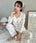 【3点SET】アソートルームウェア パジャマ カップ付きキャミ/ ロングパンツ/前開きトップス | MD2265100 | ホワイト系その他3
