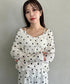 【3点SET】アソートルームウェア パジャマ カップ付きキャミ/ ロングパンツ/前開きトップス | MD2265100 | ホワイト