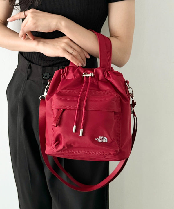 【】THE NORTH FACE(ザ・ノースフェイス)/2WAY ショルダーバッグ ロゴプリント トラベルバケットバッグ/TRAVEL BUCKET BAG | IM1262070 | レッド