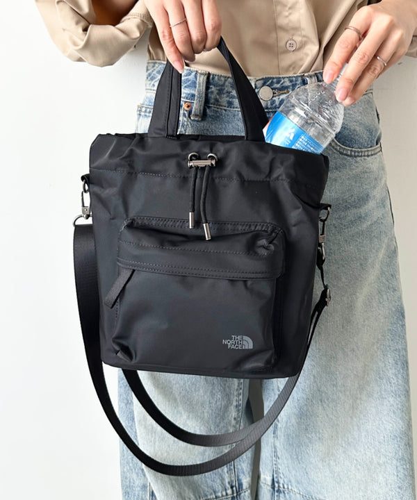 【】THE NORTH FACE(ザ・ノースフェイス)/2WAY ショルダーバッグ ロゴプリント トラベルバケットバッグ/TRAVEL BUCKET BAG | IM1262070 | ブラック