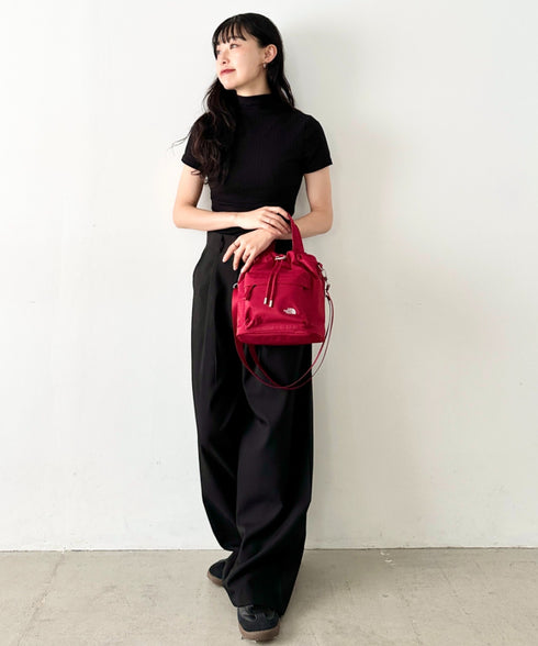 【】THE NORTH FACE(ザ・ノースフェイス)/2WAY ショルダーバッグ ロゴプリント トラベルバケットバッグ/TRAVEL BUCKET BAG | IM1262070 | レッド