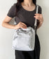 【】THE NORTH FACE(ザ・ノースフェイス)/2WAY ショルダーバッグ ロゴプリント トラベルバケットバッグ/TRAVEL BUCKET BAG | IM1262070 | ライトグレー