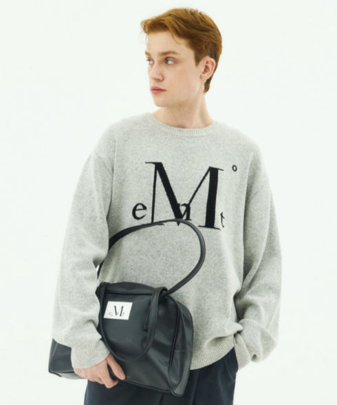 MUCENT(ムセント)/軽量 A4収納可 ロゴパッチ ショルダー トートバッグ/TIVE LEATHER SHOULDER BAG UNISEX | AT1262071 | ブラック
