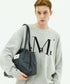 MUCENT(ムセント)/軽量 A4収納可 ロゴパッチ ショルダー トートバッグ/TIVE LEATHER SHOULDER BAG UNISEX | AT1262071 | ブラック