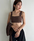 水着5点セットタンキニ上下レギンス長袖トップスショートパンツ 大人水着 UVカット セパレートトレーニングウェア 水陸両用 | MD2262053 | ブラウン