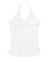 MUCENT(ムセント)/ホルターネック スリーブレス クロップ タンクトップ/MERA HALTER NECK CROP SLEEVELESS | AT2262078 | ホワイト