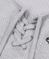 MUCENT(ムセント)/サロン アイレット レースアップ スリムフィット クロップド Tシャツ 半袖 /SARON EYELET LACE-UP SLIM FIT HALF T | AT2262079 | グレー