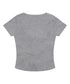 MUCENT(ムセント)/ルケ アイレット レースアップ コルセット 半袖 Tシャツ/LUKE EYELET LACE-UP CORSET HALF T | AT2262080 | グレー