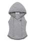 MUCENT(ムセント)/アセン レース スリムフィット フード スリーブレス タンクトップ/ASEN LACE SLIM HOOD SLEEVELESS | AT2262081 | グレー